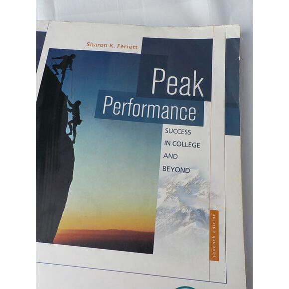 Peak Performance Sharon K Ferret EPCC 7th Ed Success in College and Beyond PB - Picture 2 of 5